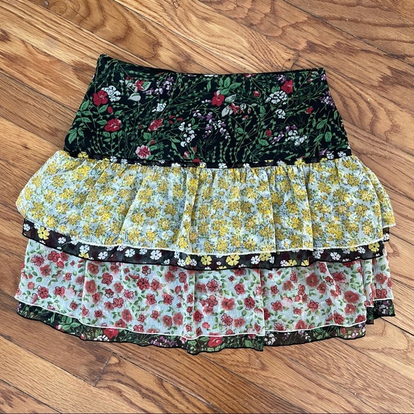 Mango Mini Skirt Tiered - Picture 4 of 5